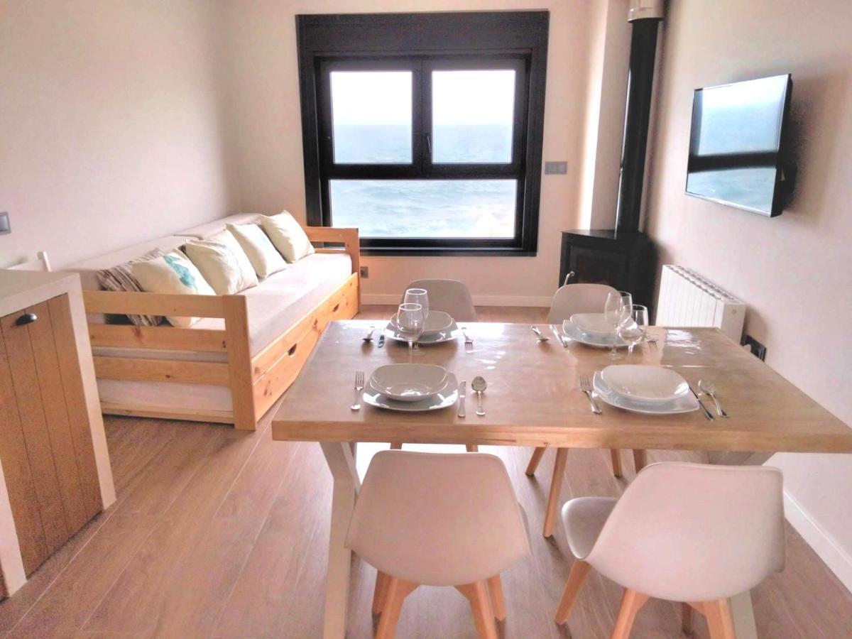 Vila Marina. Casa Marinera Con Terraza Sobre El Mar En Caion Cayon Bagian luar foto